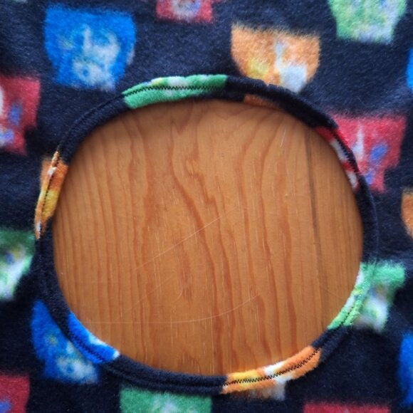 Handmade Beatles Fleece Poncho Retro Pop Art Colorful Medium One Size - Picture 6 of 9